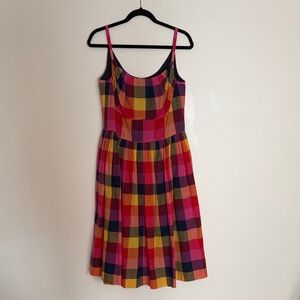 Emily and Fin Enid Jaipur Plaid Dress NWT